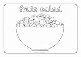Salad Fruit Pages Coloring Colouring Sparklebox Oliver Kids Literacy Sheets Word Story Dutch Search sketch template