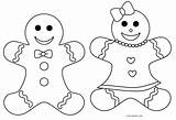 Gingerbread Coloring Man Pages Girl Boy Printable Kids Cool2bkids sketch template