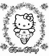 Kitty Hello Coloring Pages Color Mermaid Princess Print Number Valentine Christmas Printable Getcolorings Getdrawings Thanksgiving Colorings sketch template
