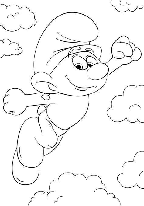 smurfs coloring pages getcoloringpagescom