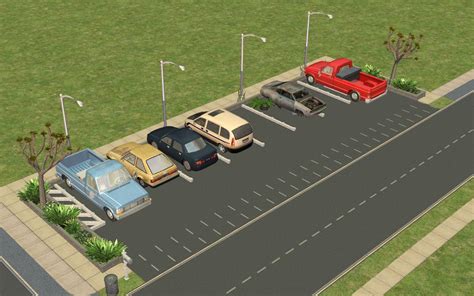 mod  sims simcity parking lots  lots  cc