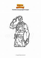 Trooper Starspangled Supercolored sketch template