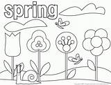 Coloring Spring Pages Printables Printable Popular sketch template