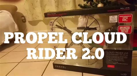 propel drone cloud rider  unboxing youtube