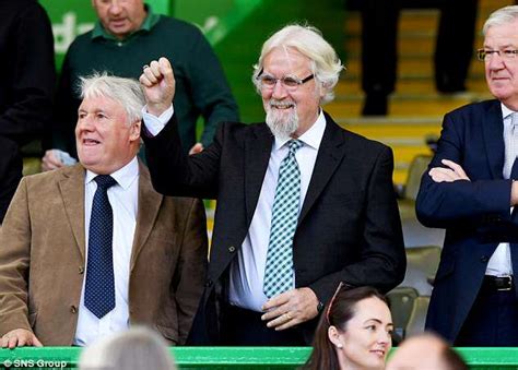 sir billy connolly looks happy and healthy as he cheers on celtic at