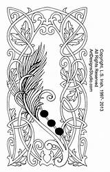 Pyrography Irish Printable Leather Patterns Pattern Journal Celtic Lora Pdf Designs Carving sketch template