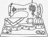 Sewing Coloring Machine 185px 02kb sketch template