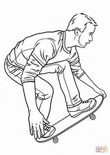 Skateboard Coloring Skateboarding Pages Hawk Drawing Printable Board Tony Color Print Colorings Drawings Kids Paper sketch template