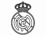 Madrid Real Coloring Crest Colorear Soccer Print 37kb 470px sketch template