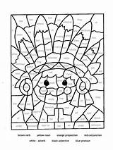 Coloring Speech Pages Parts Color Numbers Kids Number Mosaic Paint Thanksgiving Part English Sheets Printable Painting Worksheets Cool Colouring Print sketch template