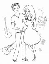 Boyfriend Girlfriend Coloring Pages Cute Printable Sheets Tags Color Drawings Easy Favors Thank Party Getcolorings Adults Colorings Kids Popular Getdrawings sketch template
