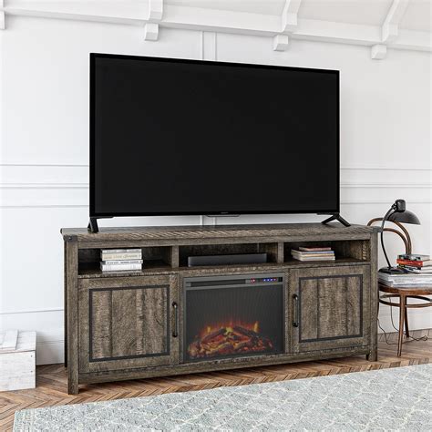 ameriwood home avanta fireplace tv stand  tvs    rustic oak