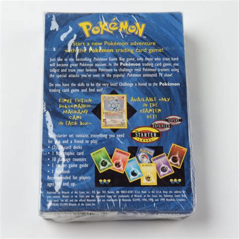 pokemon base deck  player starter set box   cards  description pristine auction
