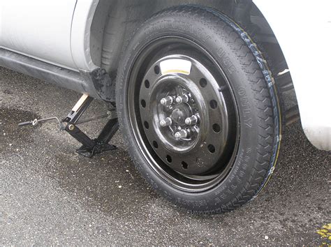 cars spare tire smaller   normal tire  news wheel