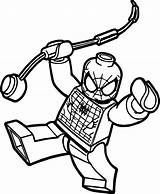 Spiderman Lego Coloring Pages Printable Downloadable Wecoloringpage Via sketch template