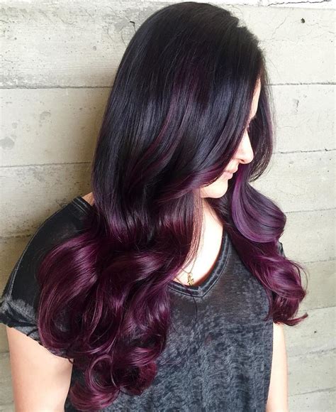 ombre hair color ideas  blond brown red  black hair