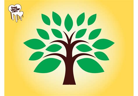 vector tree logo  cantik