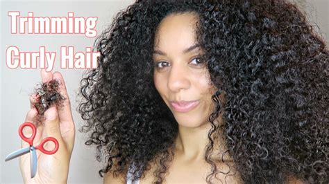 trim natural curly hair diy youtube