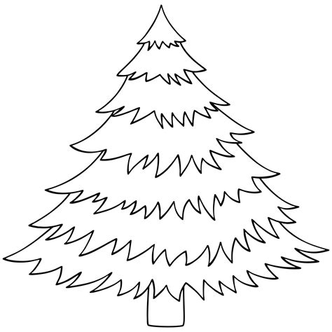 christmas tree printable     printablee