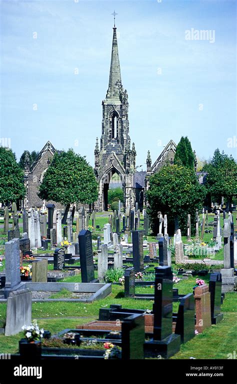 typical english graveyard uk stock photo alamy