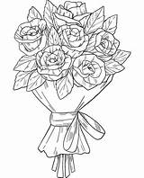 Bouquet Supercoloring sketch template