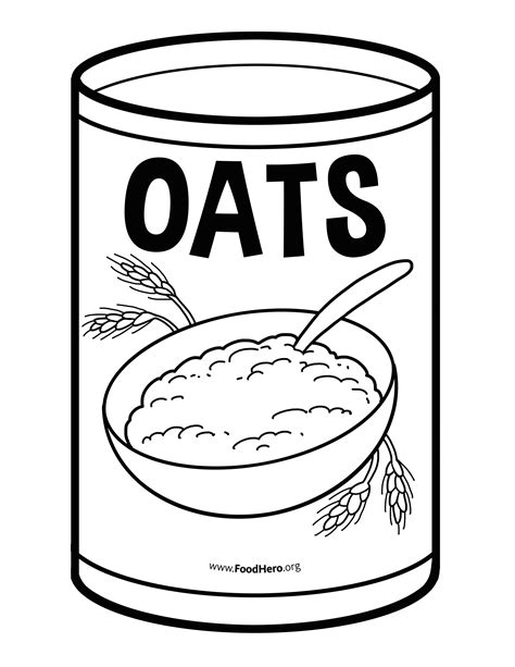 canned food coloring pages coloring pages