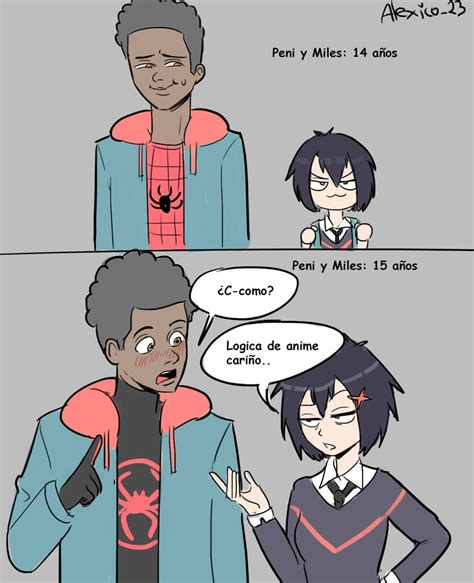 Peni Parker Spider Man And Miles Morales Marvel And 4 More Drawn By
