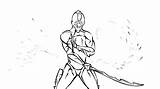 Warframe Excalibur Coloring Drawing Pages Template sketch template