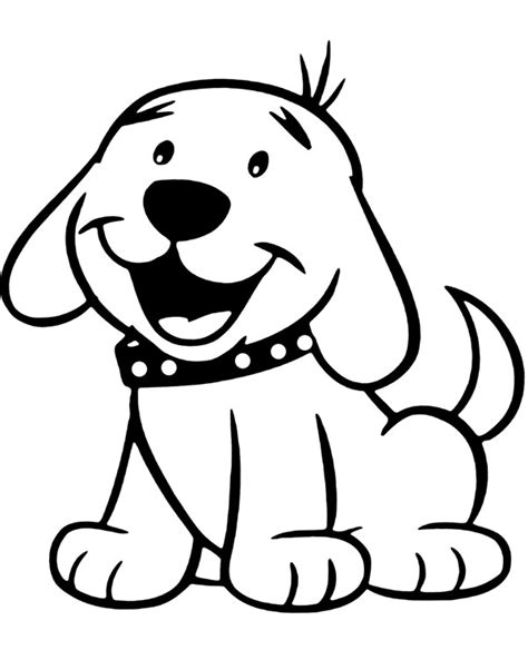 cute puppy small doggie coloring page  children