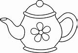 Teapot Template Coloring Sketch Templates sketch template