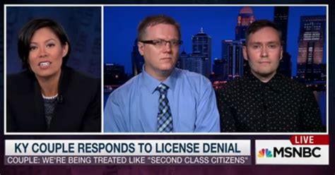 Gay Couple Denied Marriage License Four Times By Kim Davis Speaks Out
