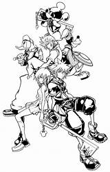 Kingdom Hearts Coloring Pages Colorin sketch template