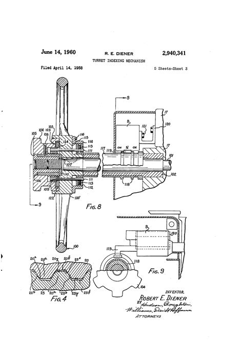 patent  turret indexing mechanism google patents