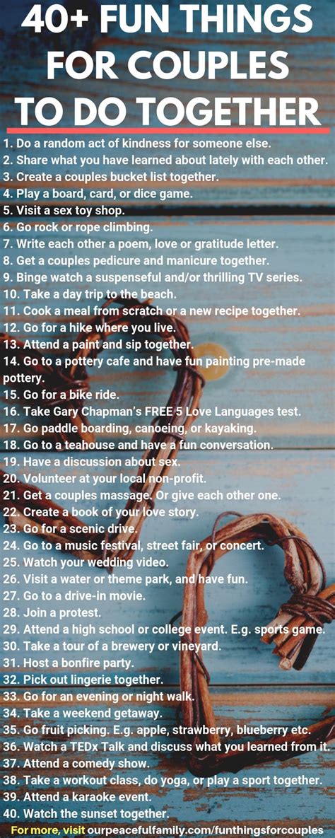 101 fun things for couples to do cute date ideas and activities for