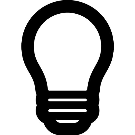 lightbulb outline vector svg icon svg repo
