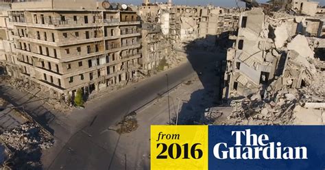 drone footage shows scale  destruction  eastern aleppo video world news  guardian