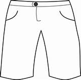 Shorts Clipart Pants Clip Short Outline Boys Cliparts Template Boy Dress Long Tall Jeans Library Transparent Fleece Kids Designs Shirt sketch template