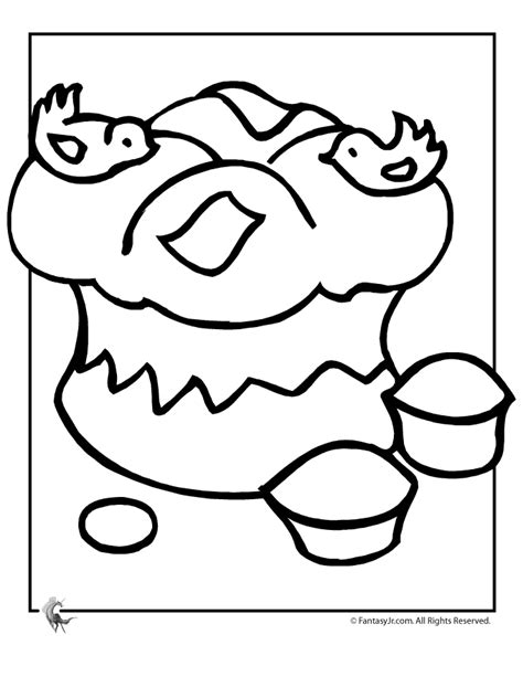 christmas cake coloring page woo jr kids activities childrens