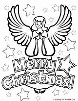 Coloring Christmas Angel Angels Pages Printable Kids Adults Sheets Jesus Baseball Color Sunday School Adult Getcolorings Clipart Christian Word Simple sketch template