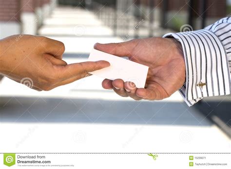 giving  business card stock image image  blank hands