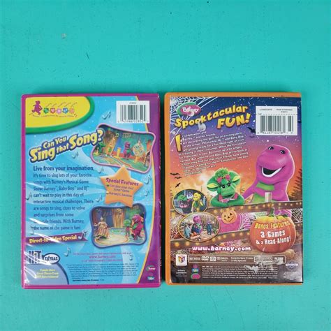 Lot Of 2 Barney Dvds Halloween Party And Can You Sing That Song Ebay