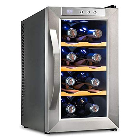 Ivation 8 Bottle Premium Thermoelectric Freestanding Wine Cooler Fridge