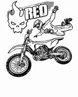 Motorrad Motocross Ausmalbilder Nichts Drucken Fahrer Verbinden Sollte Raskrasil sketch template