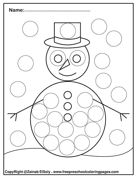 winter dot marker printables printable word searches
