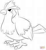 Pokemon Coloring Pidgey Pages Printable Print sketch template