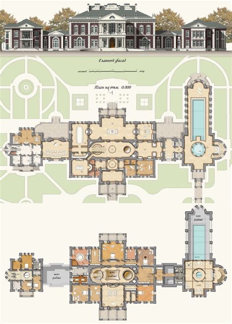 modern mega mansion floor plans