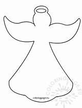 Angel Printable Templates Coloring sketch template