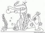 Ocean Coloring Pages Sea Kids Under Underwater Printable Plants Ecosystem Animals Color Print Drawing Clipart Plankton Preschool Sheets Aquatic Scene sketch template