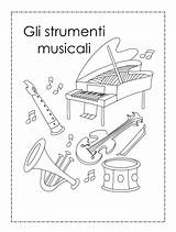 Strumenti Musicali Schede Didattiche Musicale Maestra Educazione Elementare Classificazione Stampare Esercizi Degli sketch template
