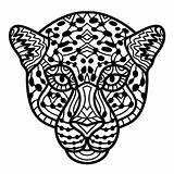 Cheetah Zendala Doodle sketch template